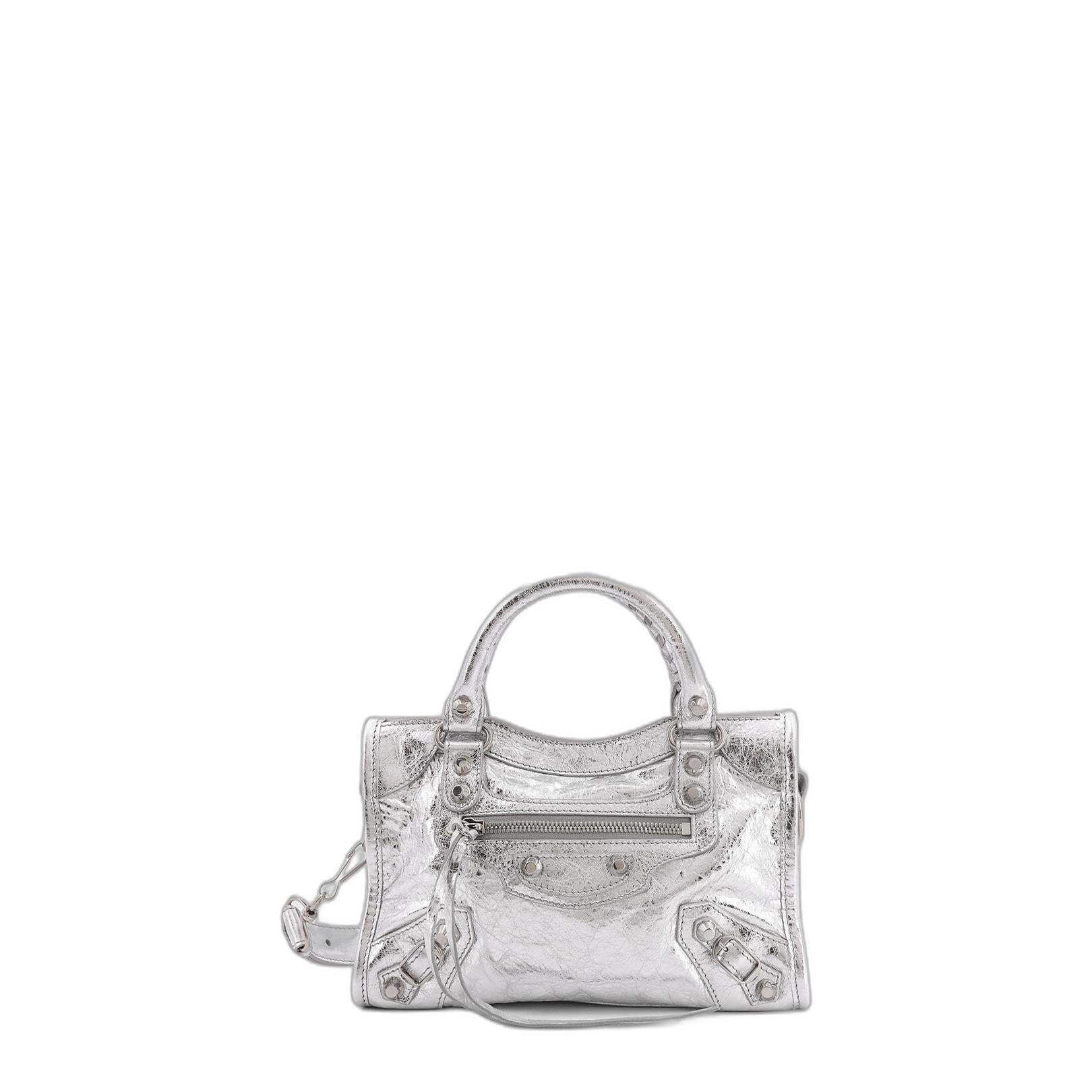 Le City Mini Handbag in Silver