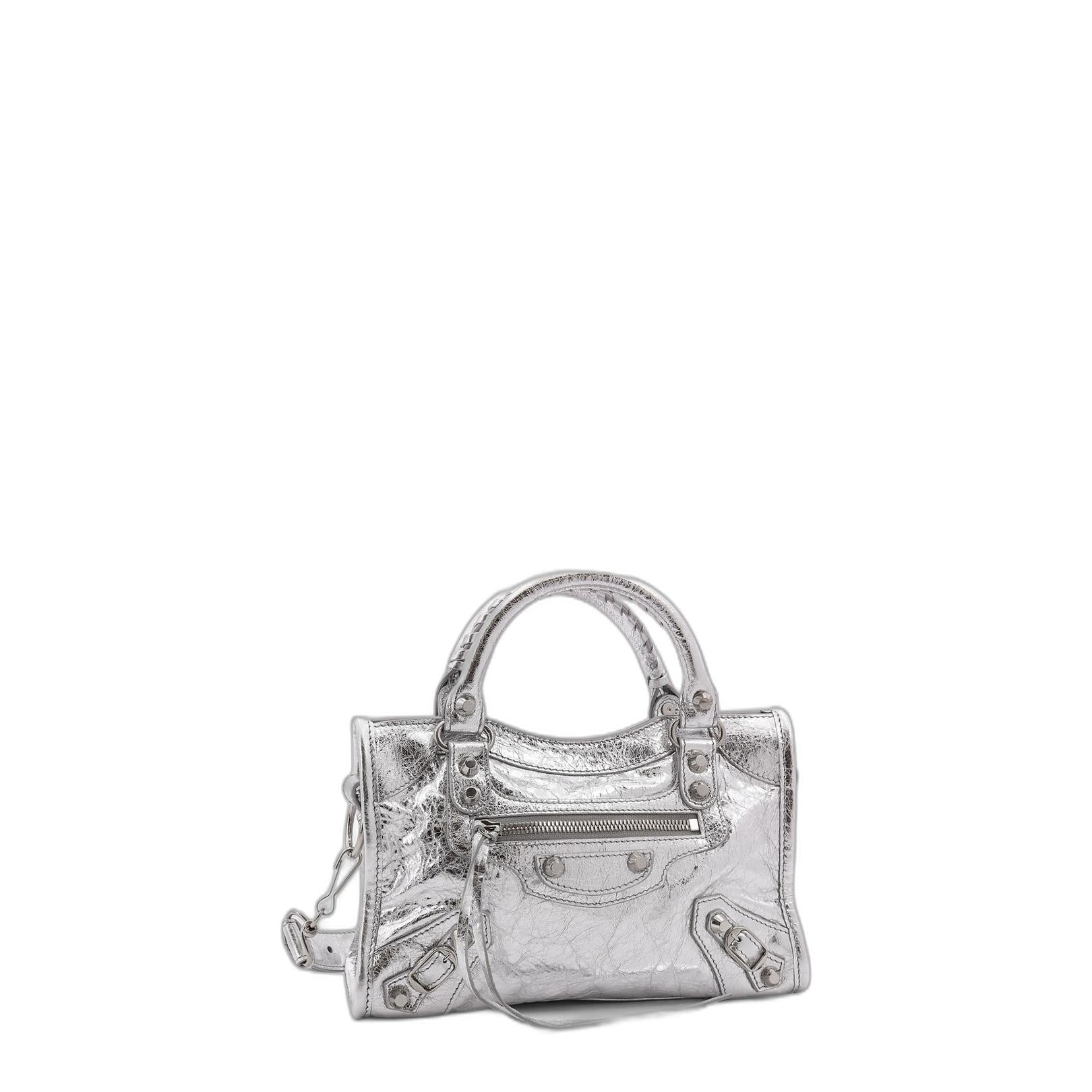 Le City Mini Handbag in Silver