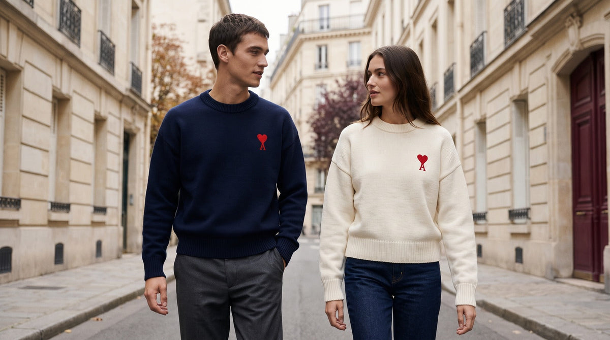 AMI Paris Sweater: A Familiar Knit With a Heart of Its Own