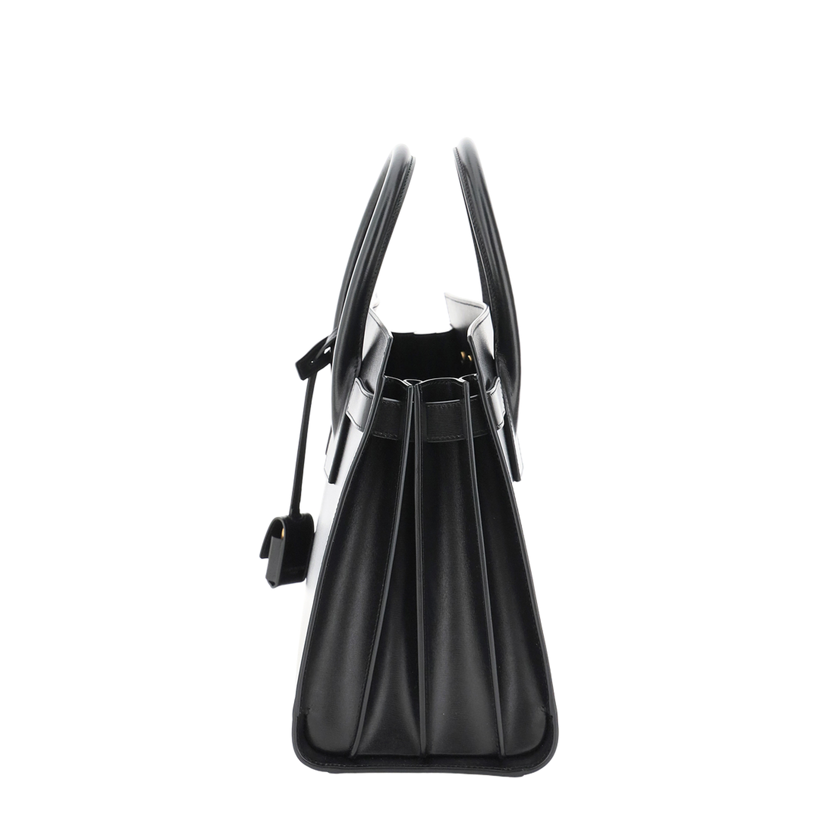 Sac de Jour Small Leather Top Handle Bags - Black