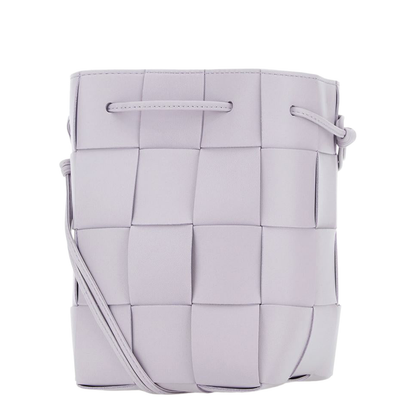 Cassette Belt-bag Leather Bucket Bags - Purple