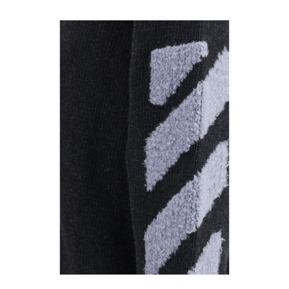 MAYFEYR - Off-White - Diag Fuzzy Crewneck Sweater - OMHE087F26KNI00200