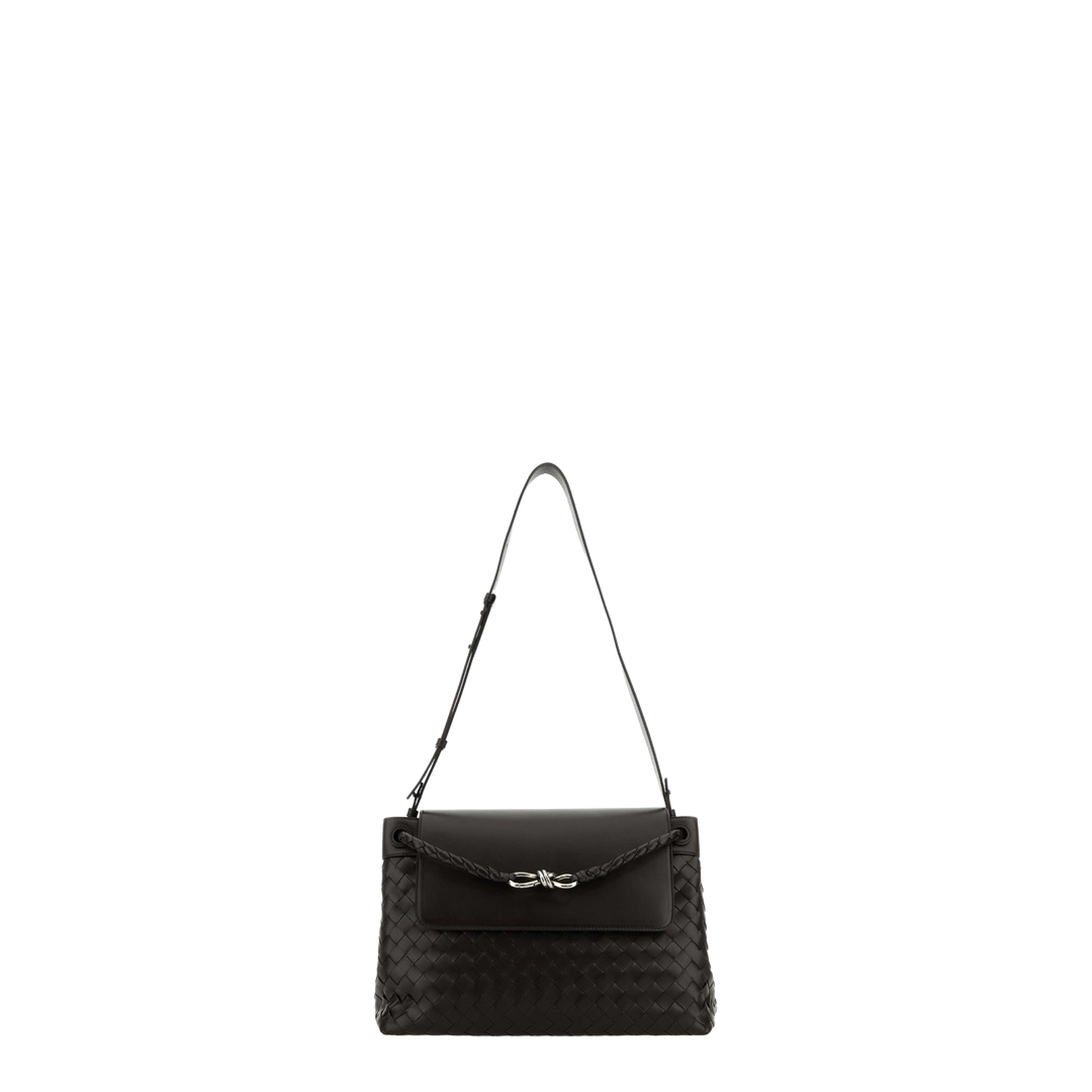 Dark Brown Leather Medium Andiamo Crossbody Bag