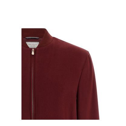 Cashmere Bomber Jacket Red