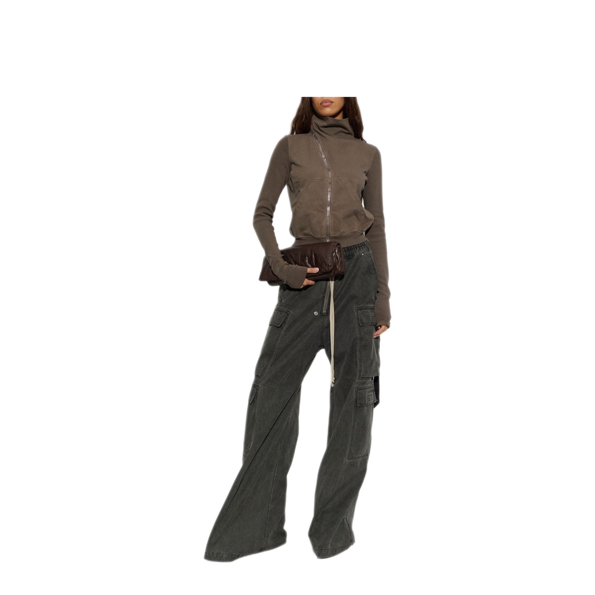 MAYFEYR - Rick Owens - Charcoal Cotton Sweatshirt - DS02F6239RIG34