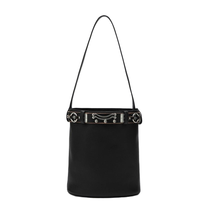 Bucket Bag with Studded Belt