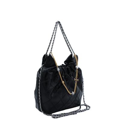 Fleming Mini Leather Hobo Bag