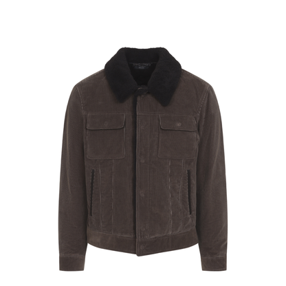 MAYFEYR - Tom Ford - 900 Wale Cord Sherling Collar Trucker - OBS083FMC330