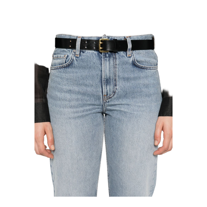 Blue Low Straight Jeans
