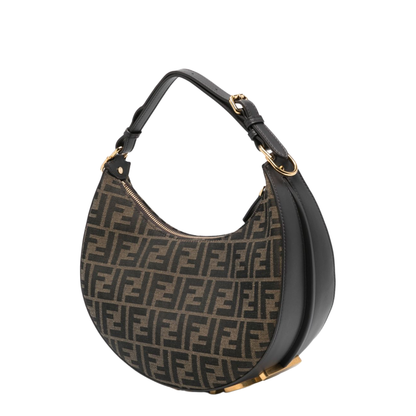 Fendigraphy Leather Shoulder Bags - Brown