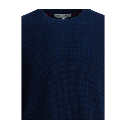 MAYFEYR - Alex Mill - Jordan Cashmere Sweater - 247MW2632599HEATHERNAVY