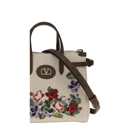 MAYFEYR - Valentino - Antibes Mini Handbag In Embroidered Linen - 9W2B0R20FJL3FY