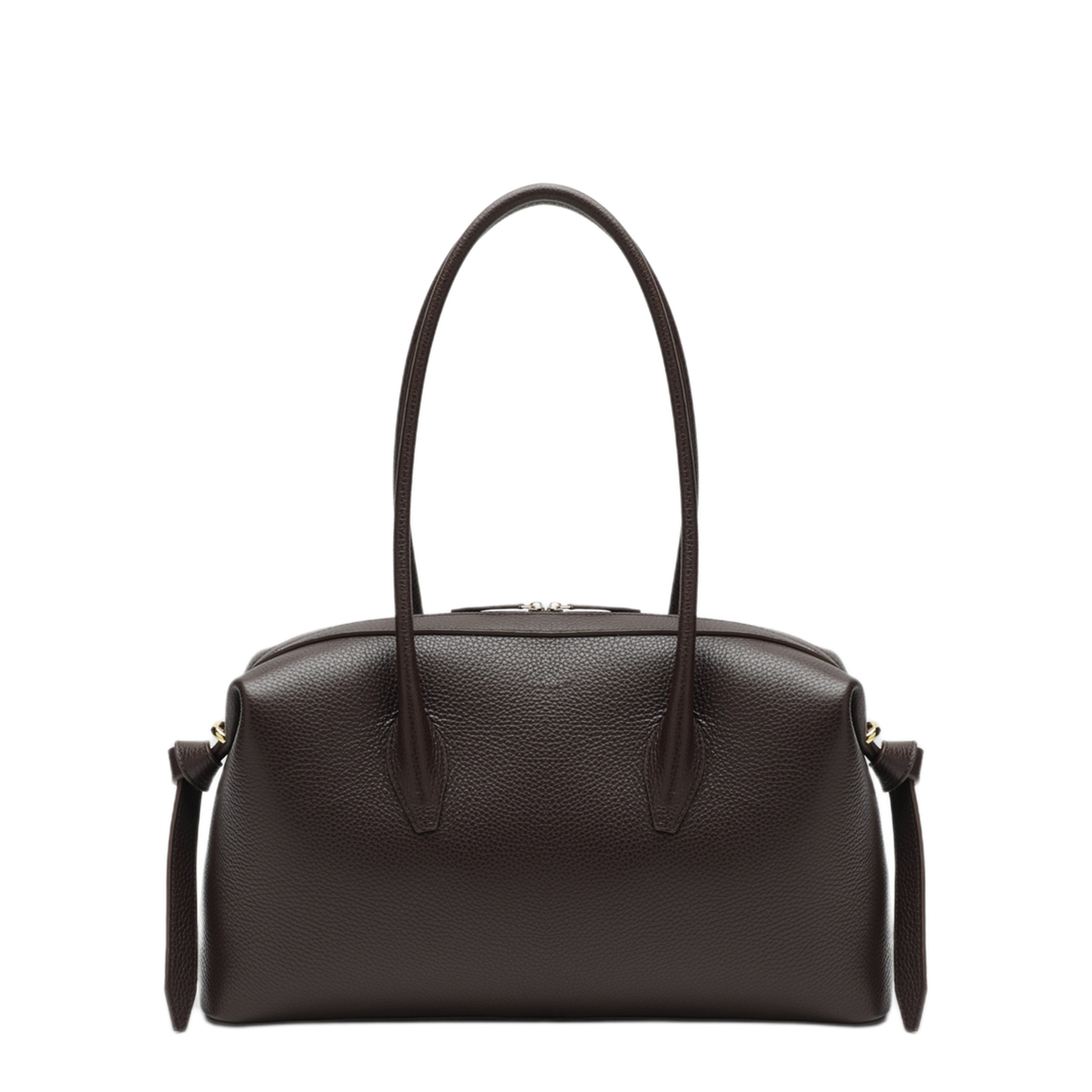 MAYFEYR - Yuzefi - Brioche Duffle Bag In Espresso Pebble Grained Leather - BRIOCHEDUFFLELEES