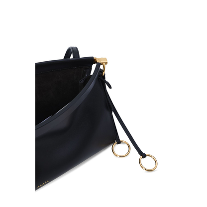 Le Click East West Medium Calfskin Shoulder Bag - Noir