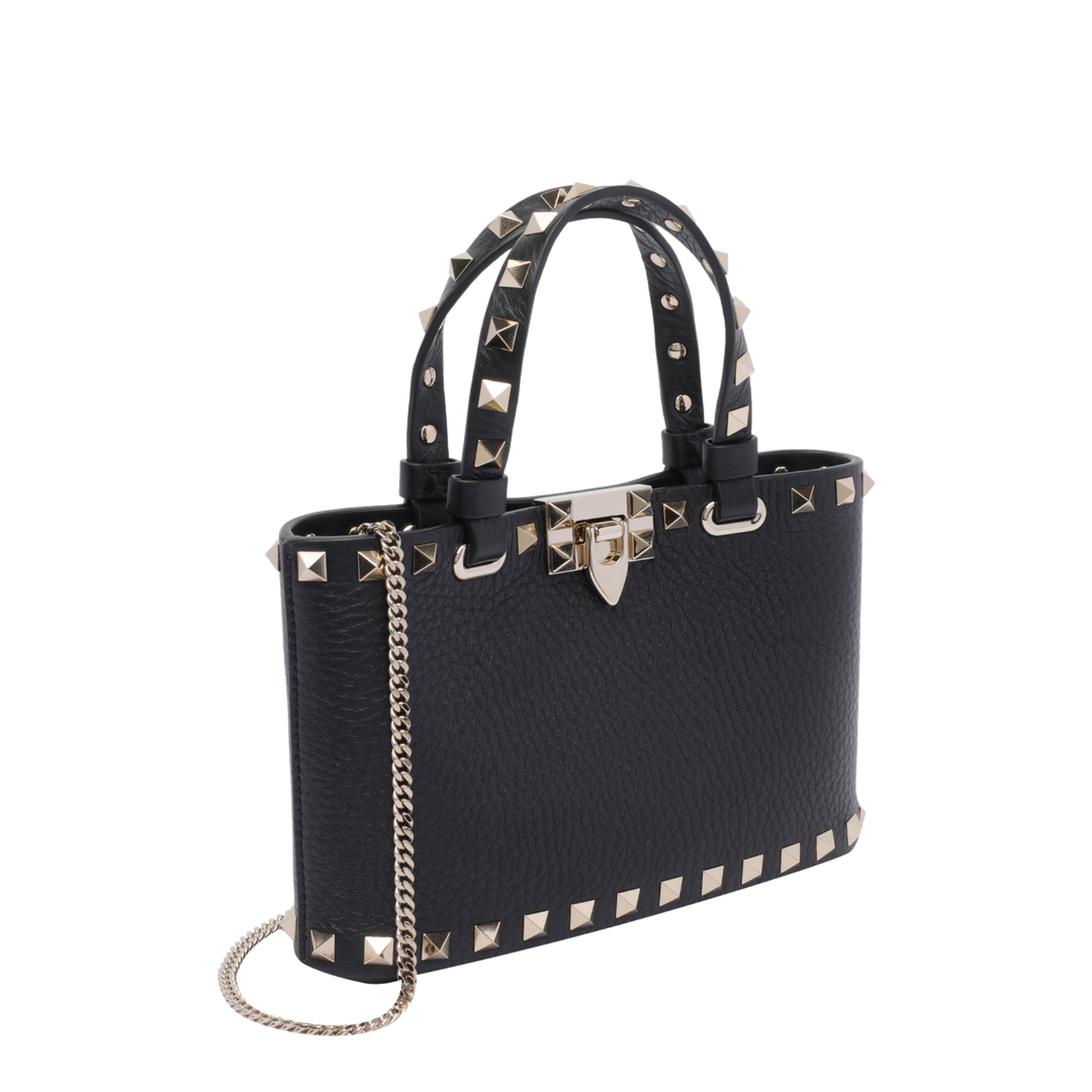 Rockstud Mini Handbag - Black