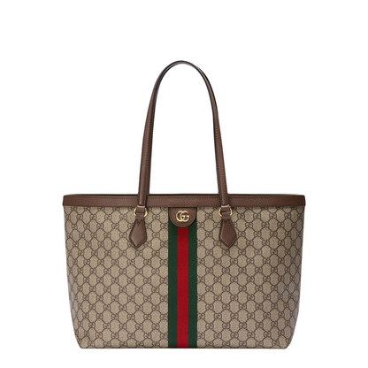 Ophidia Gg Middle-Sized Tote Bag Brown