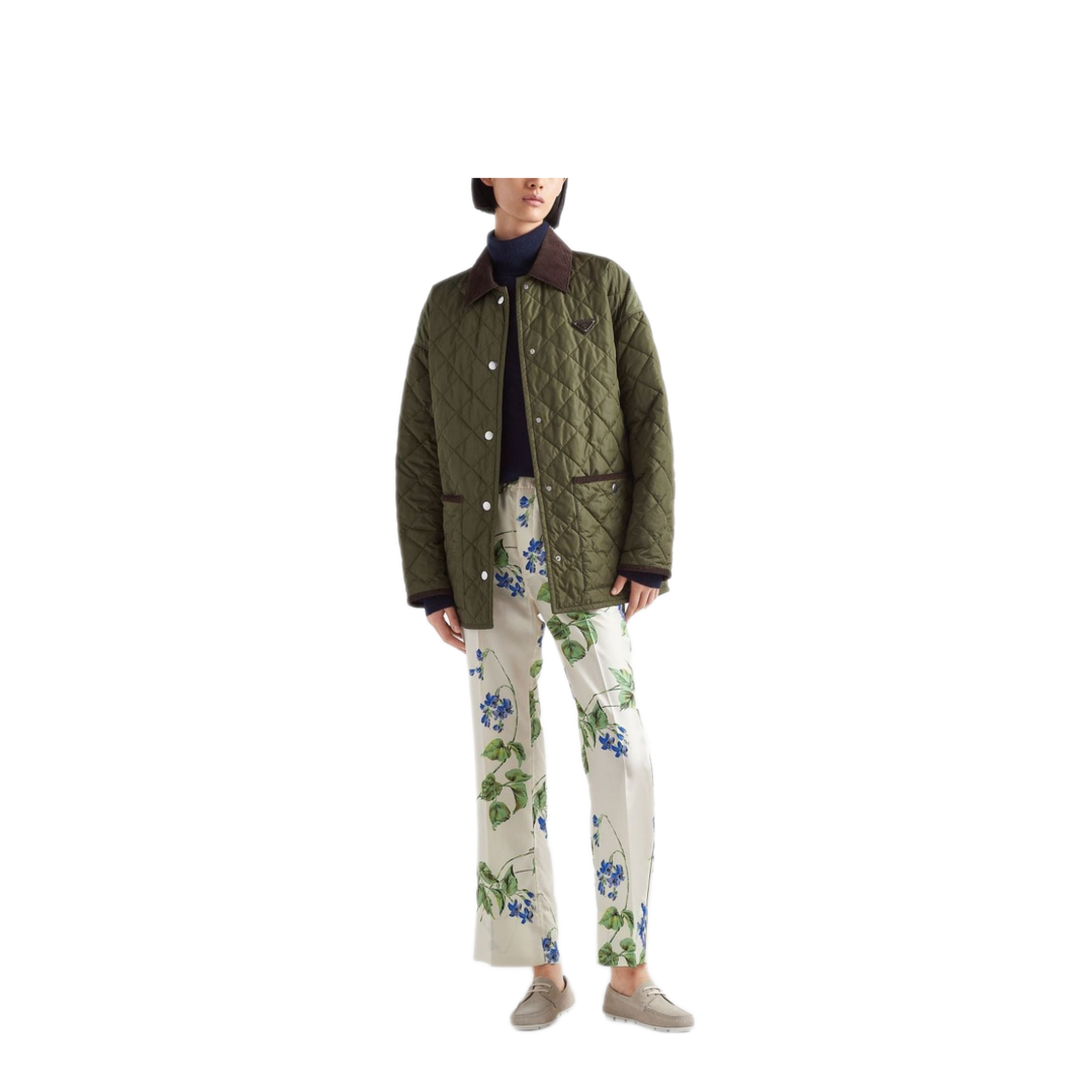 MAYFEYR - Prada - Floral Twill Trousers - P294HSOOO14NZF0K74