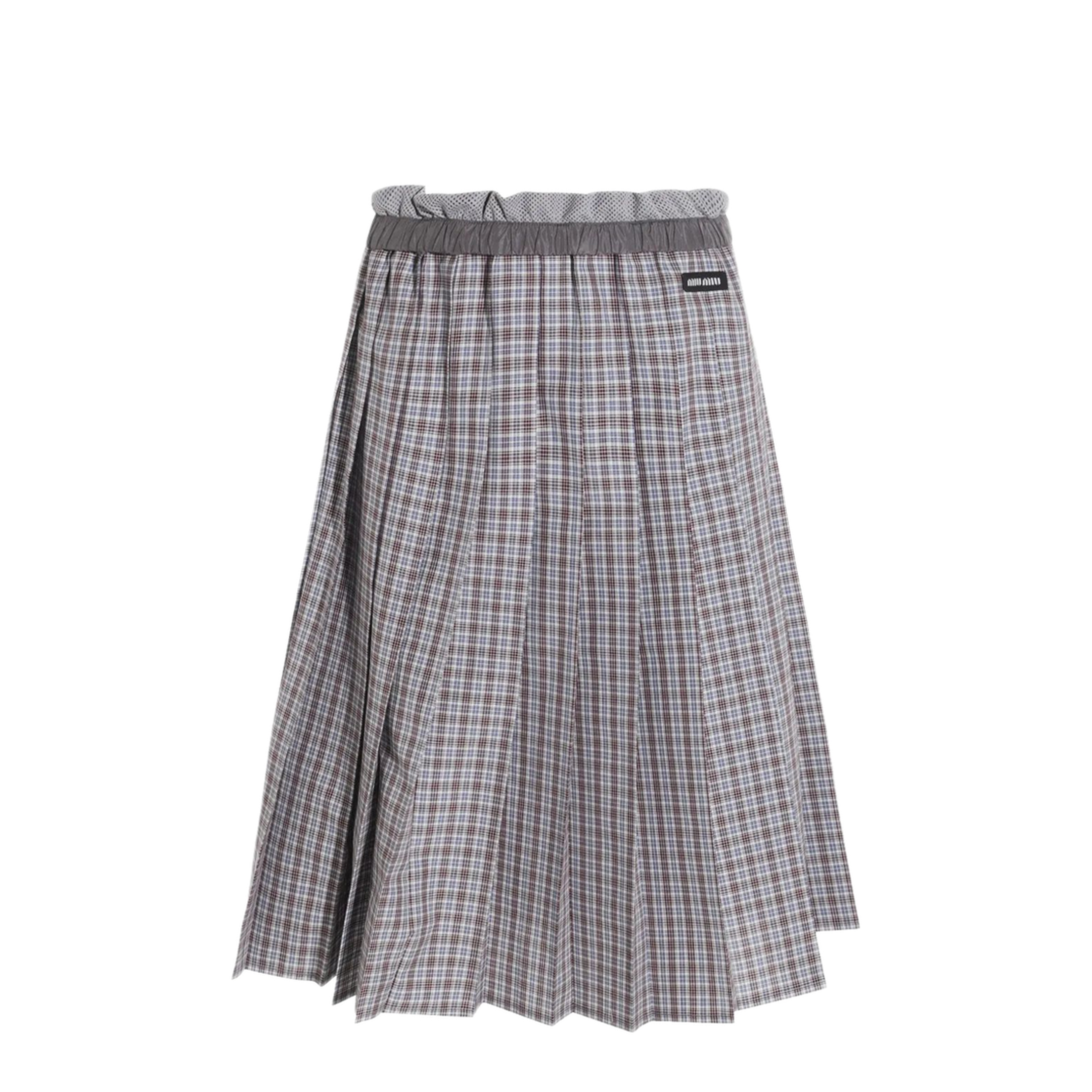 MAYFEYR - Miu Miu - Check Skirt - MG2467SOOO17LXF0OBD