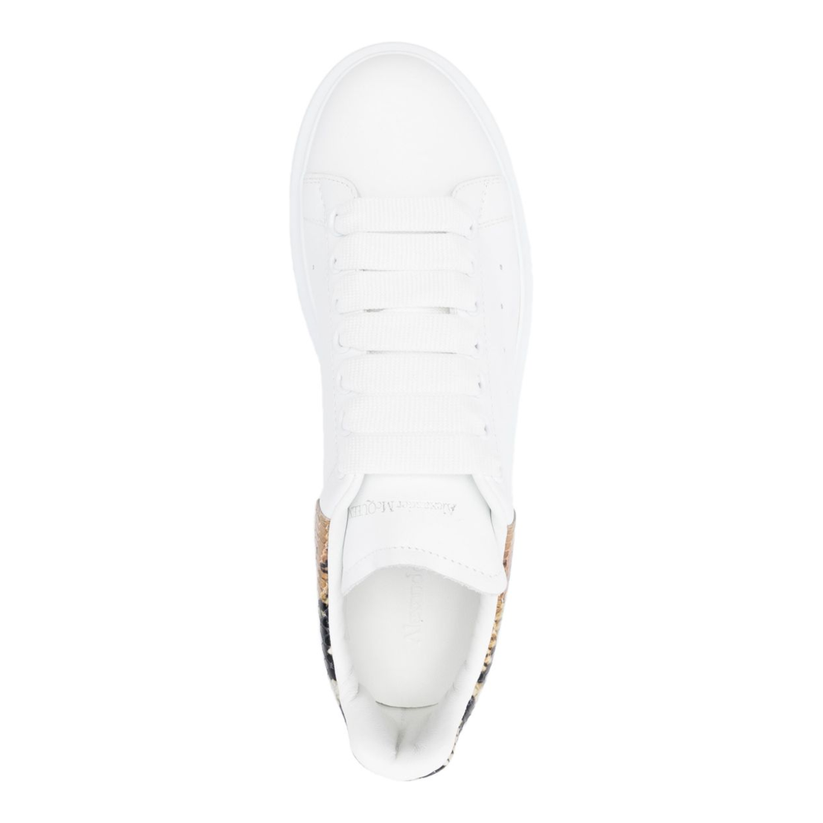 Oversized Sneaker in White/Natural