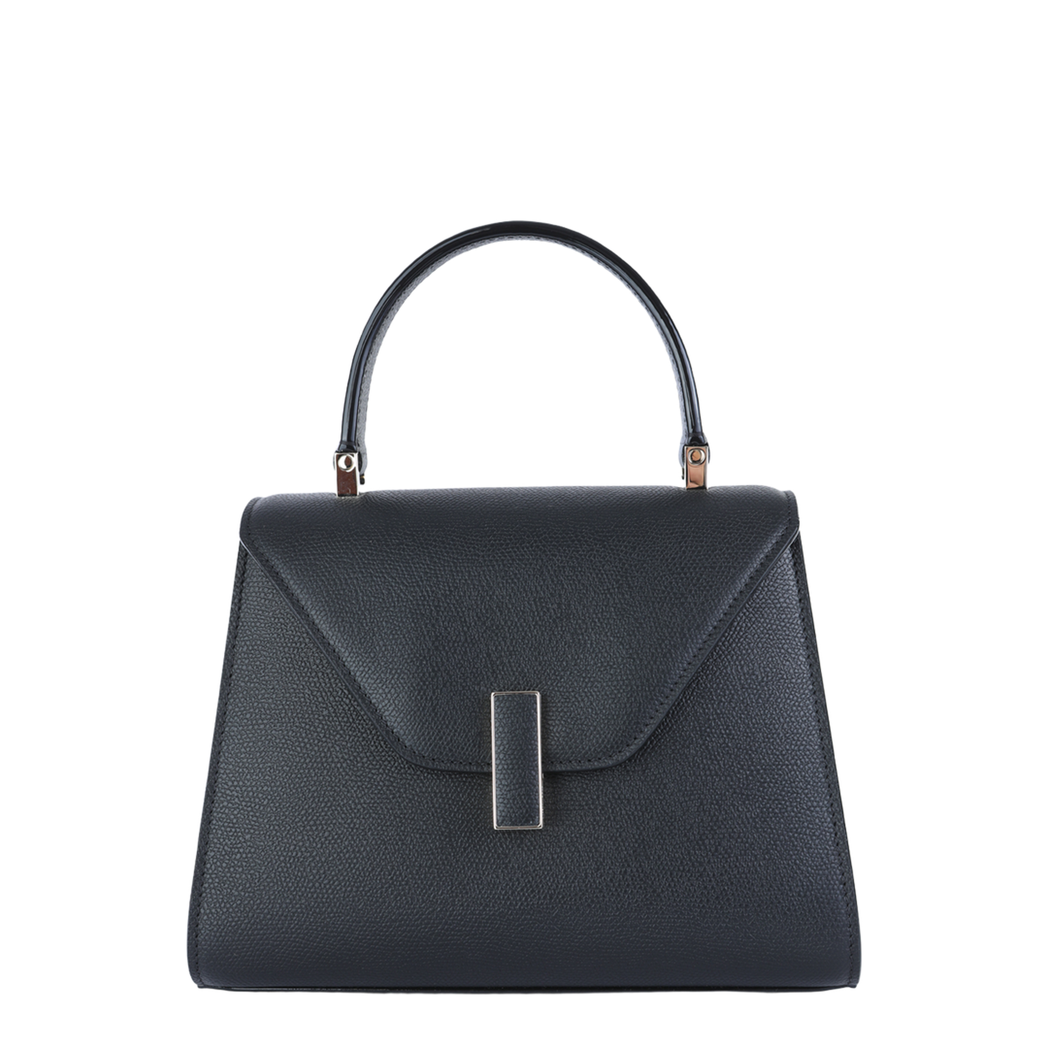 Iside Mini Millepunte Calf Leather Top Handle Bag - Black