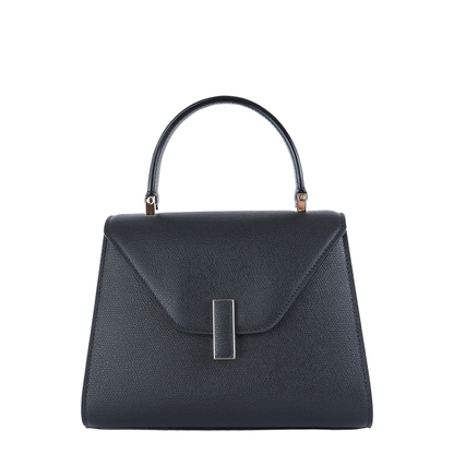 Iside Mini Millepunte Calf Leather Top Handle Bag - Black