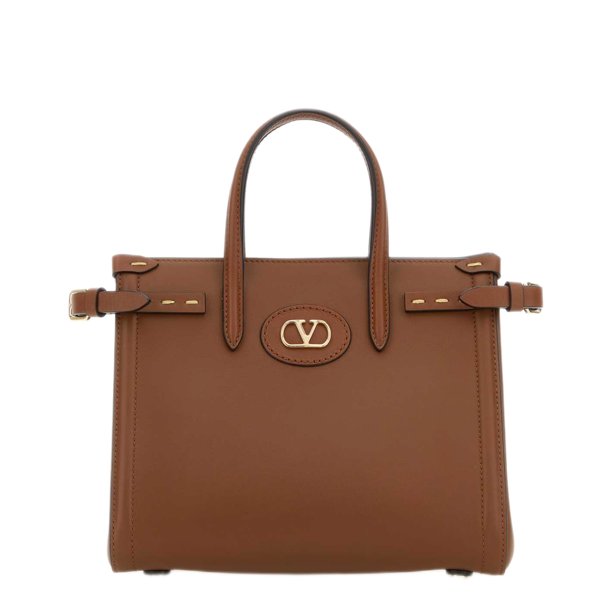MAYFEYR - Valentino - Small Tote Antibes Brown Leather Handbag - 8W2B0R20YYQN58