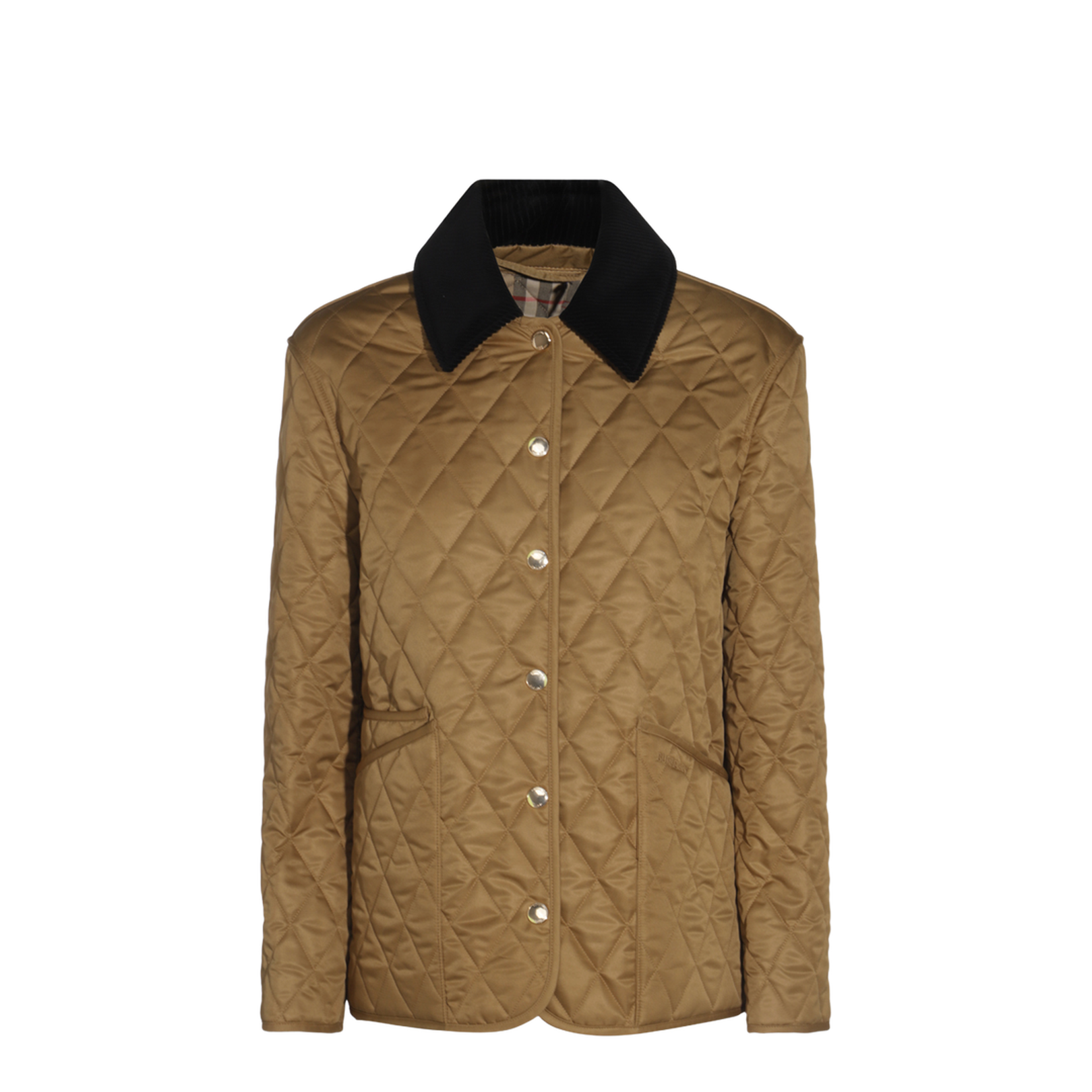 Quilted Jacket In Brown