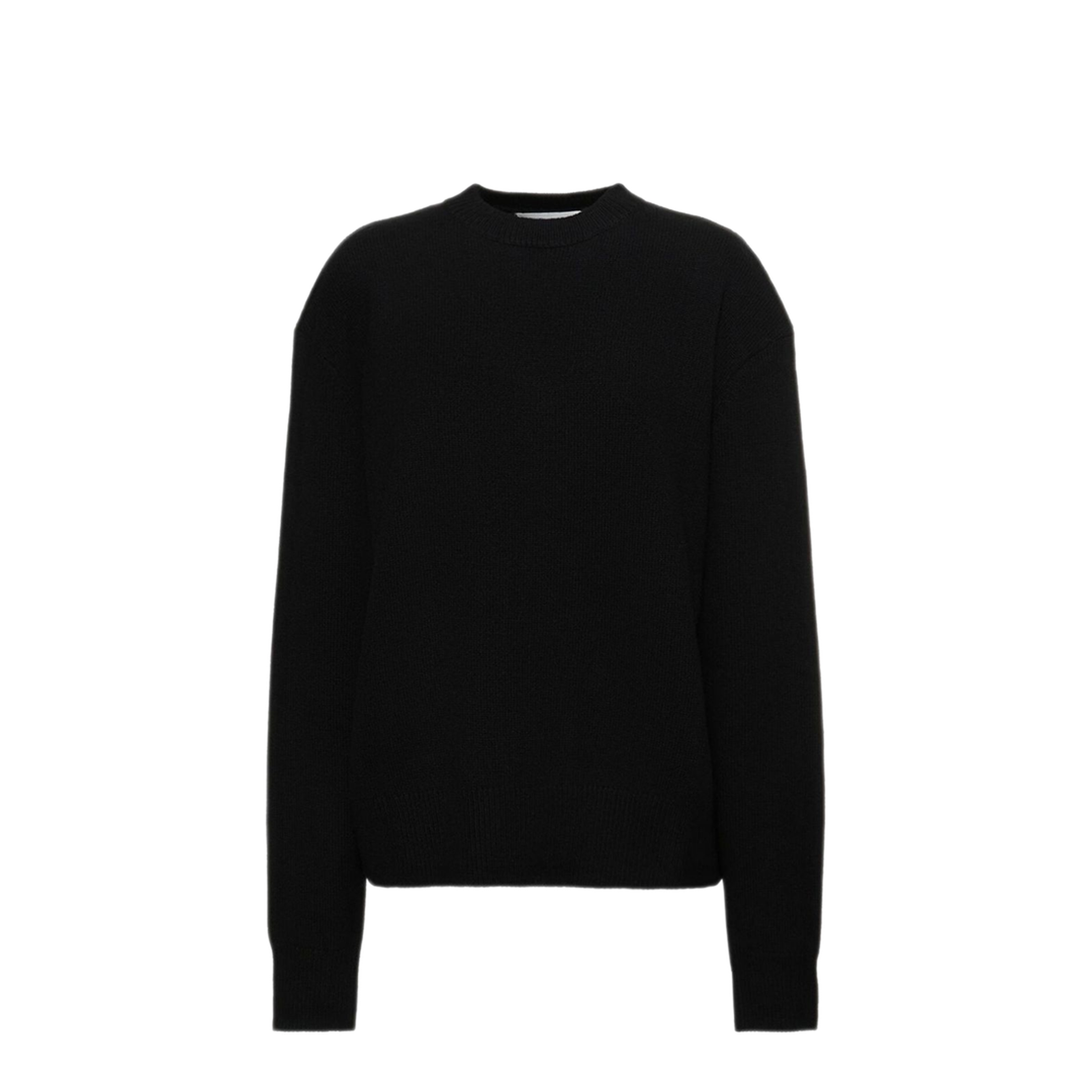 MAYFEYR - THE FRANKIE SHOP - Black Shoulder Pads Knitted Sweater - KNFS006981000BLACK