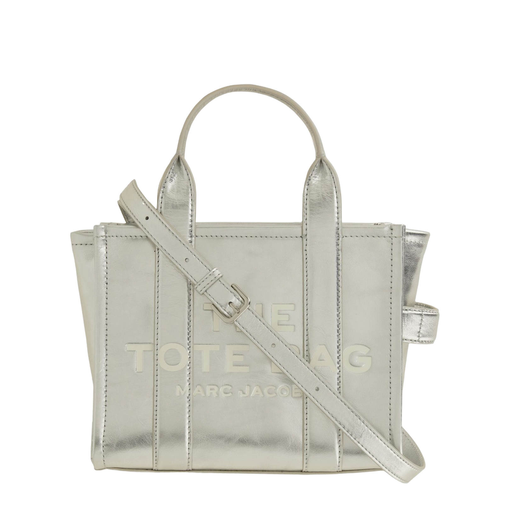 The Metallic Leather Small Tote