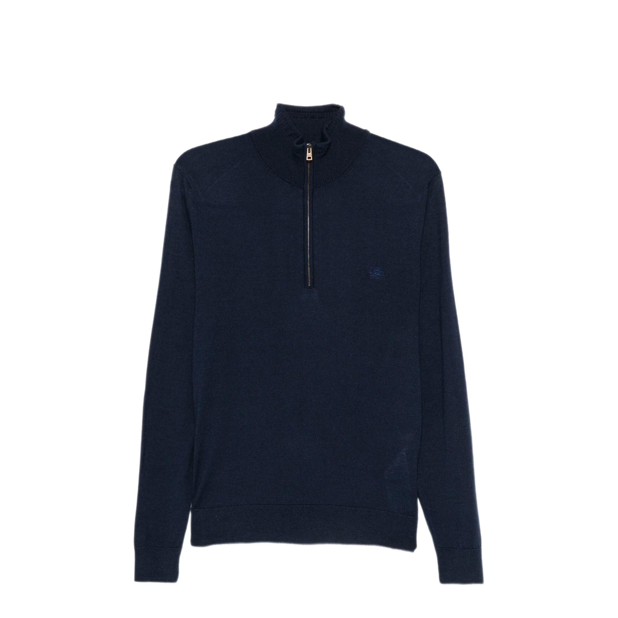 MAYFEYR - Etro - Fuji Knitted Quarter Zip Jumper - MRKF0120AU12Q
