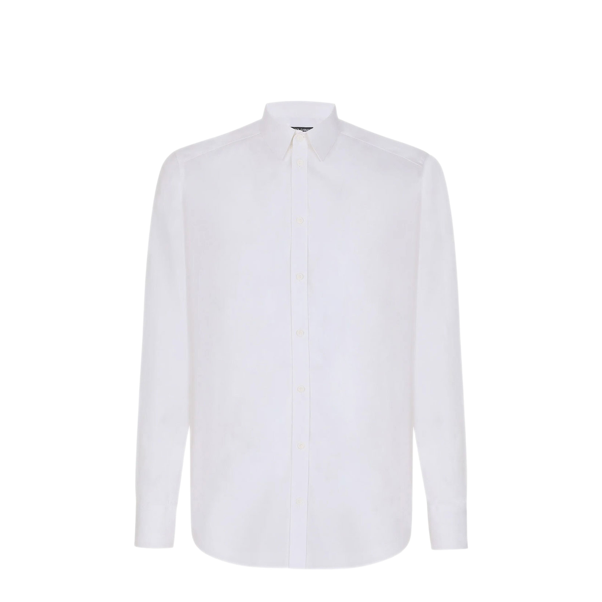 Gold Fit Stretch Poplin Shirt In Optical White
