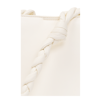 Tangle Leather Shoulder Bag Ivory