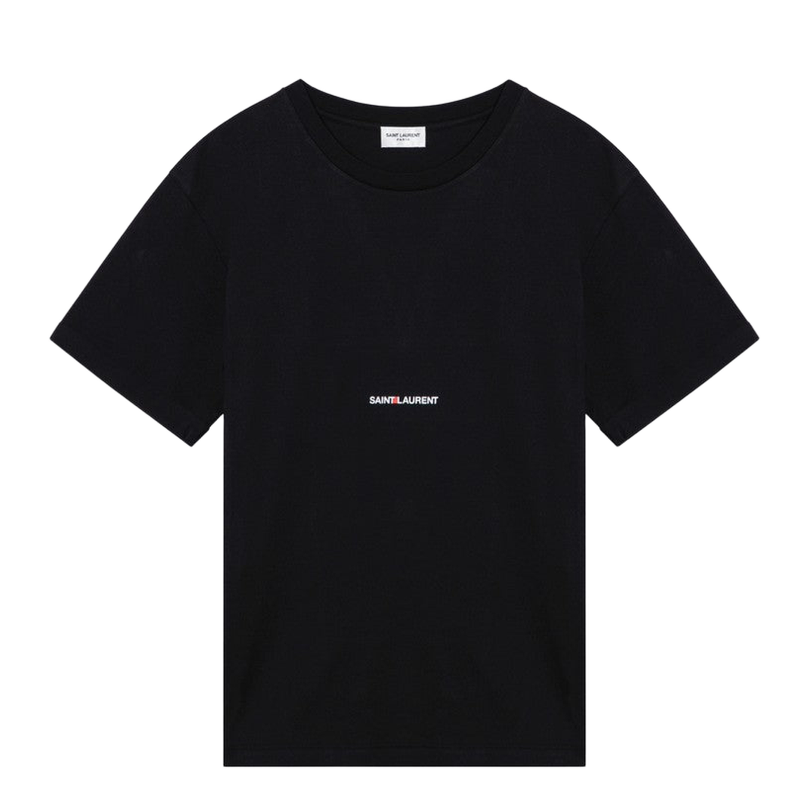 Black Logo-Print Crew-Neck T-Shirt