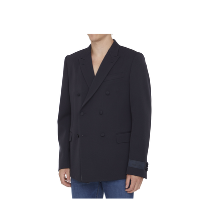 Midnight Blue Wool Blazer