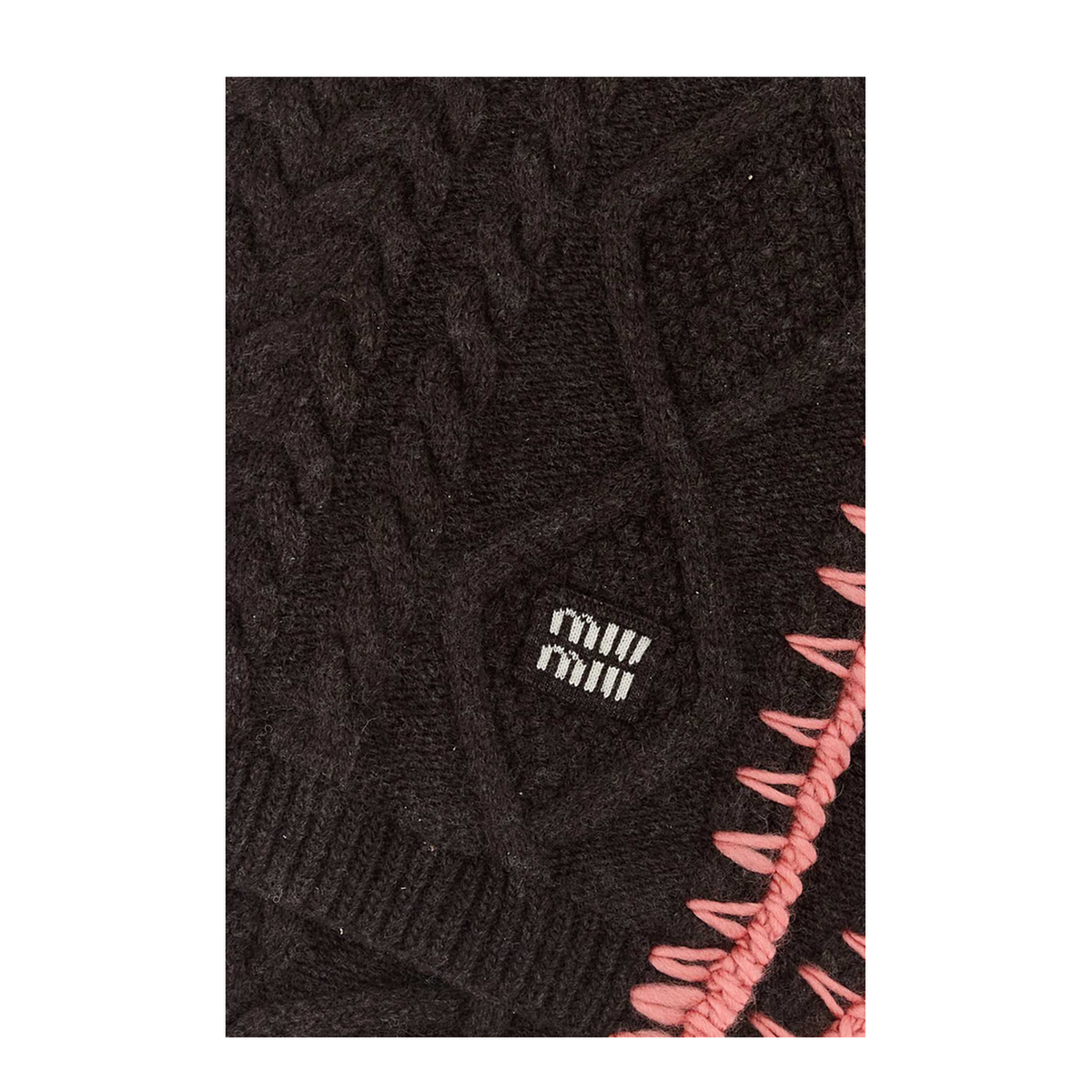 MAYFEYR - Miu Miu - Dark Brown Wool Blend Scarf - 5FS1412IGGF0F7L
