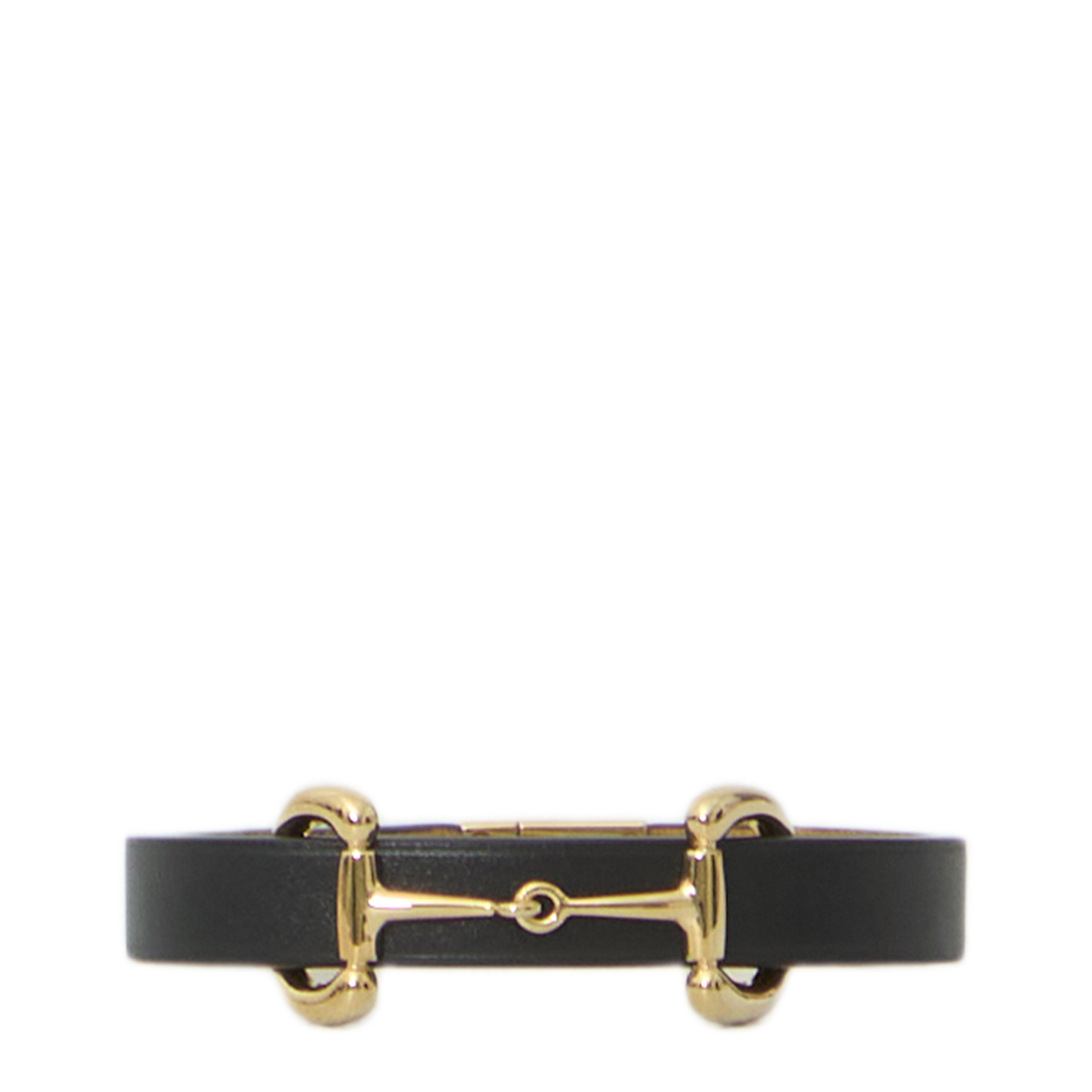 MAYFEYR - Gucci - Leather Bracelet With Horsebit Detail - 874621IAAG88519