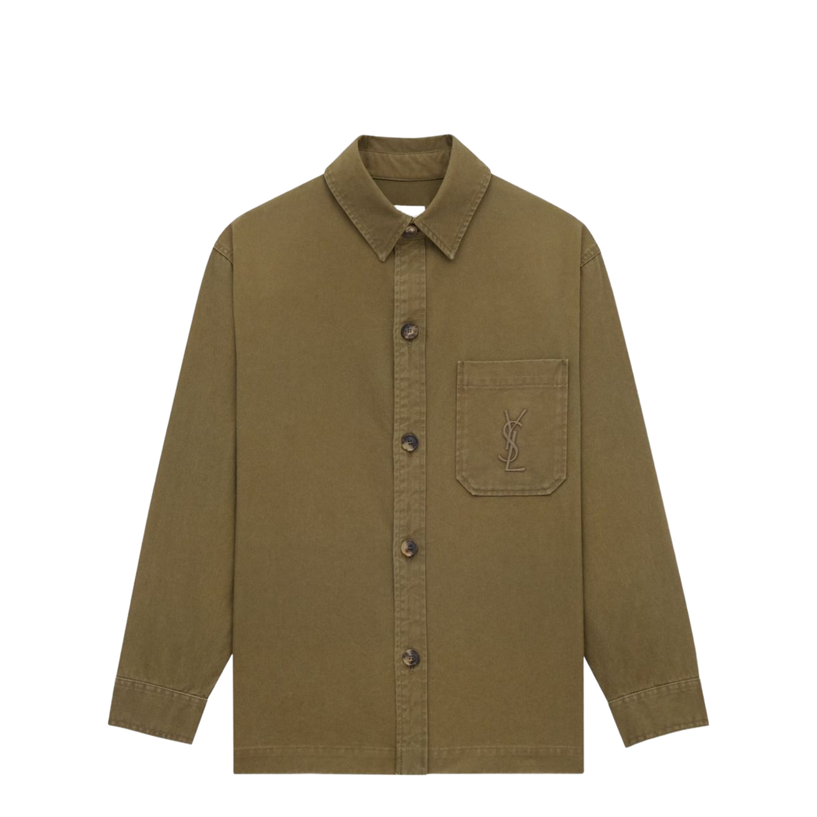 Overshirt in Cotton Linen Gabardine