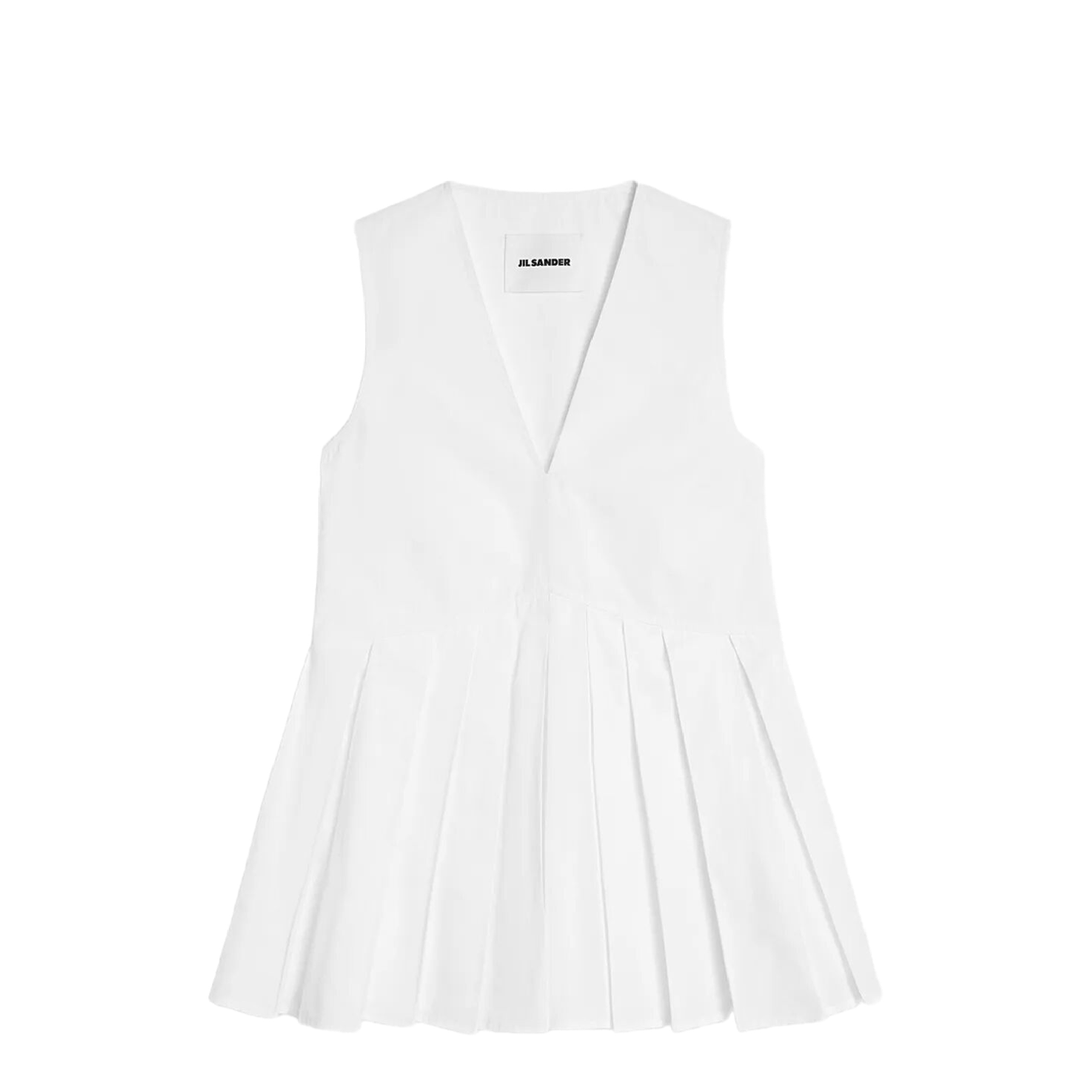 Cotton Poplin Pleated Top Woman