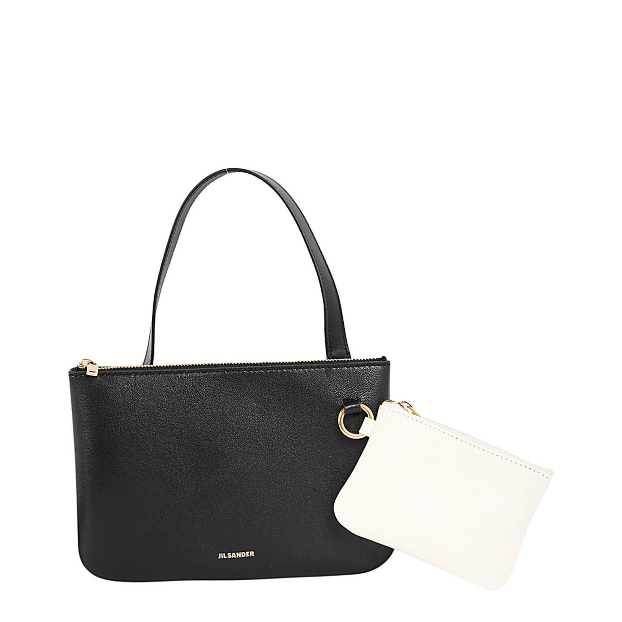 Nappa Leather Logo Print Bag