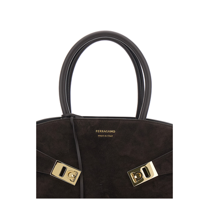 MAYFEYR - Ferragamo - Handbag Hug Piccola With Logo And Gancini Buckles - 2156080792065