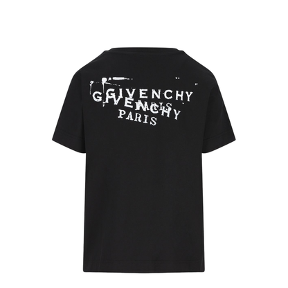 Black T-shirt with Stamp Print