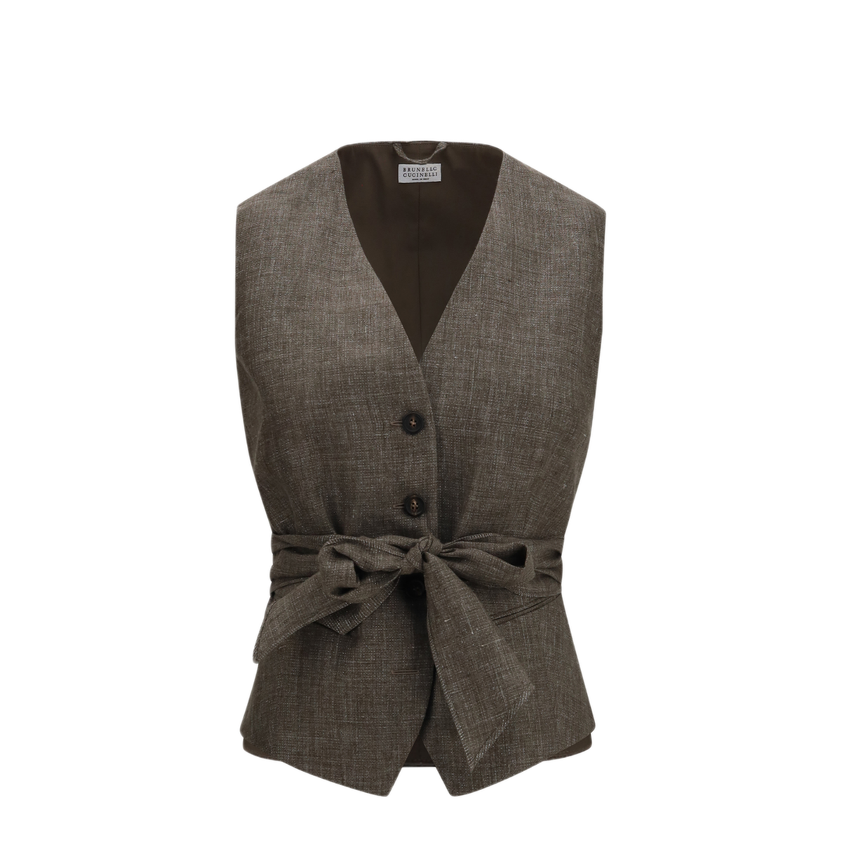 MAYFEYR - Brunello Cucinelli - Belted Linen Vest - MQ194B3D06C031