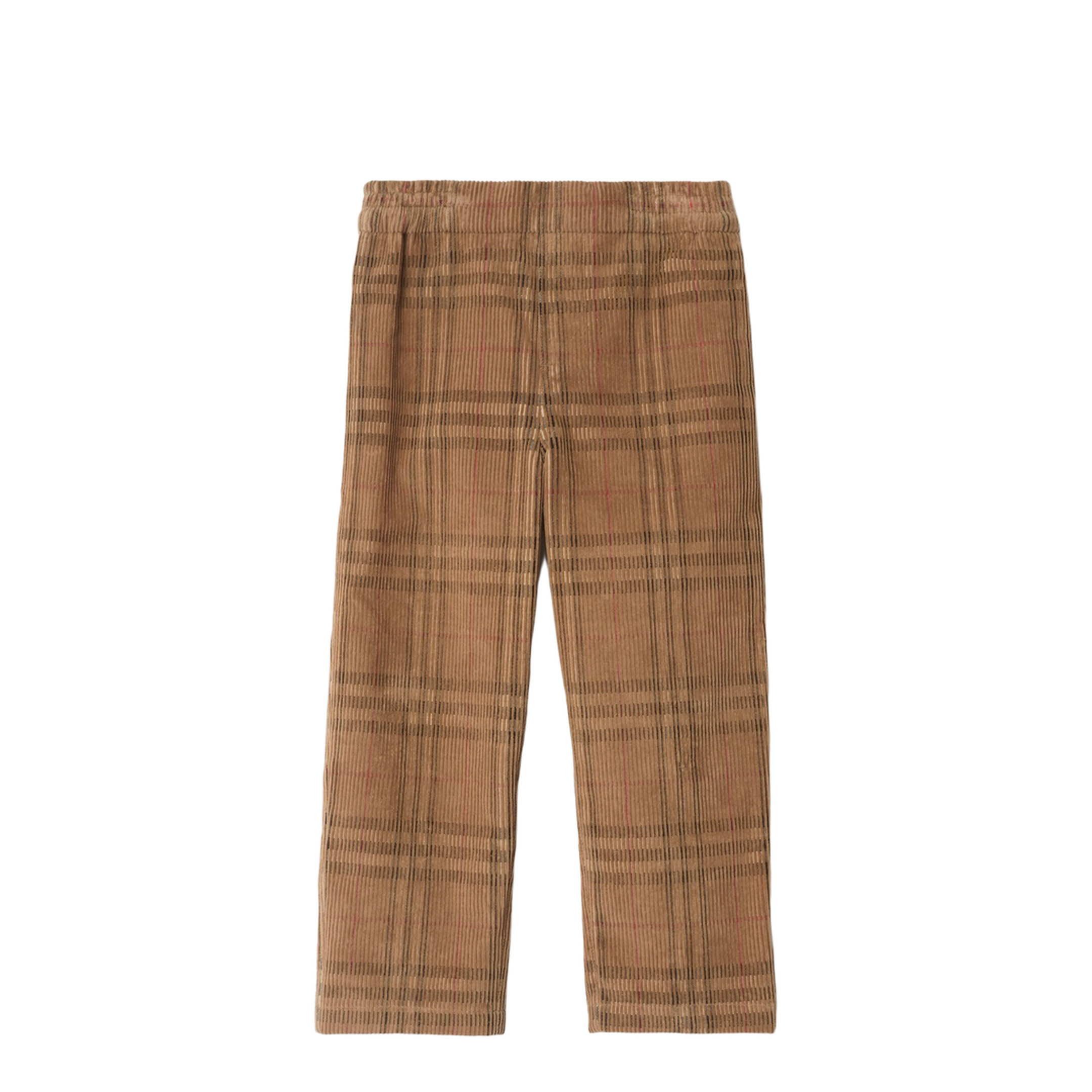 Check-pattern Trousers in Corduroy