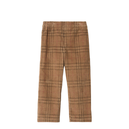 Check-pattern Trousers in Corduroy