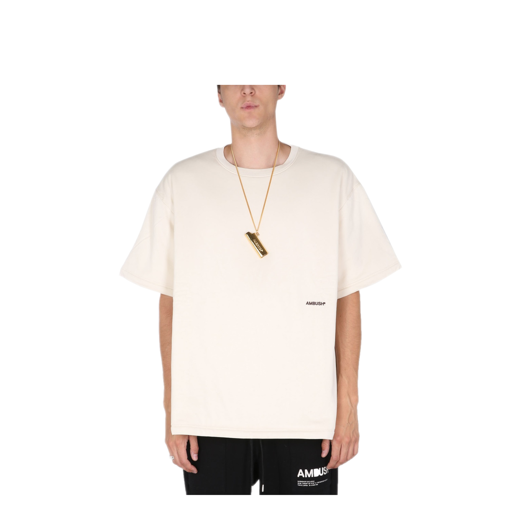 MAYFEYR - AMBUSH - Padded T Shirt With Embroidered Logo - BMAA013F21JER0020404