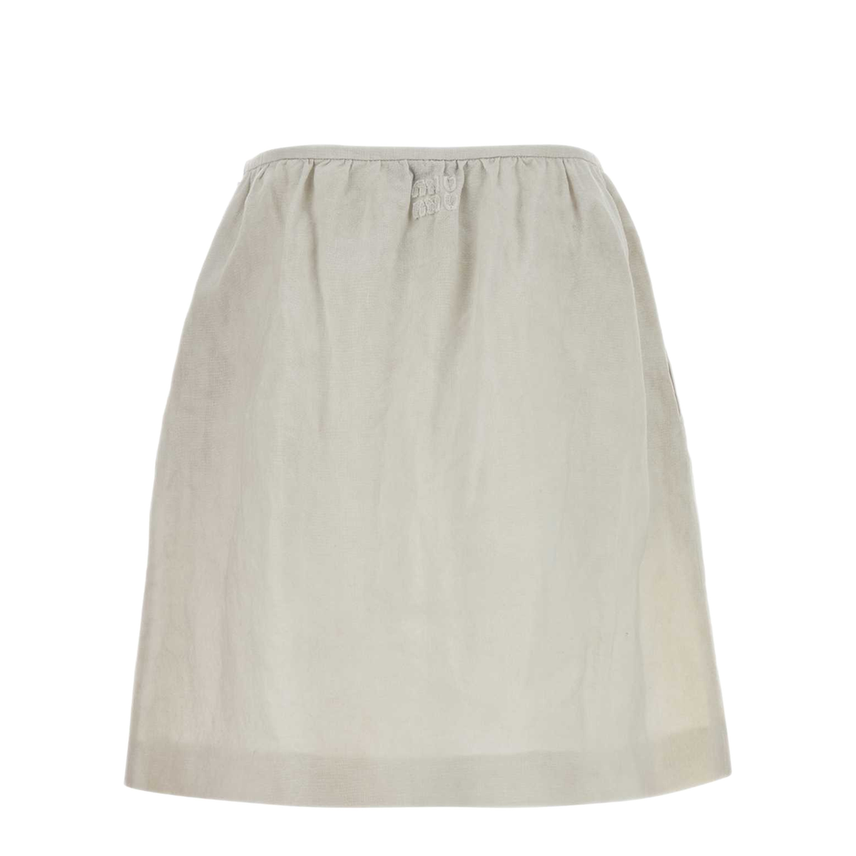 MAYFEYR - Miu Miu - Chalk Linen Skirt - MG2768SOOO6733F0K74