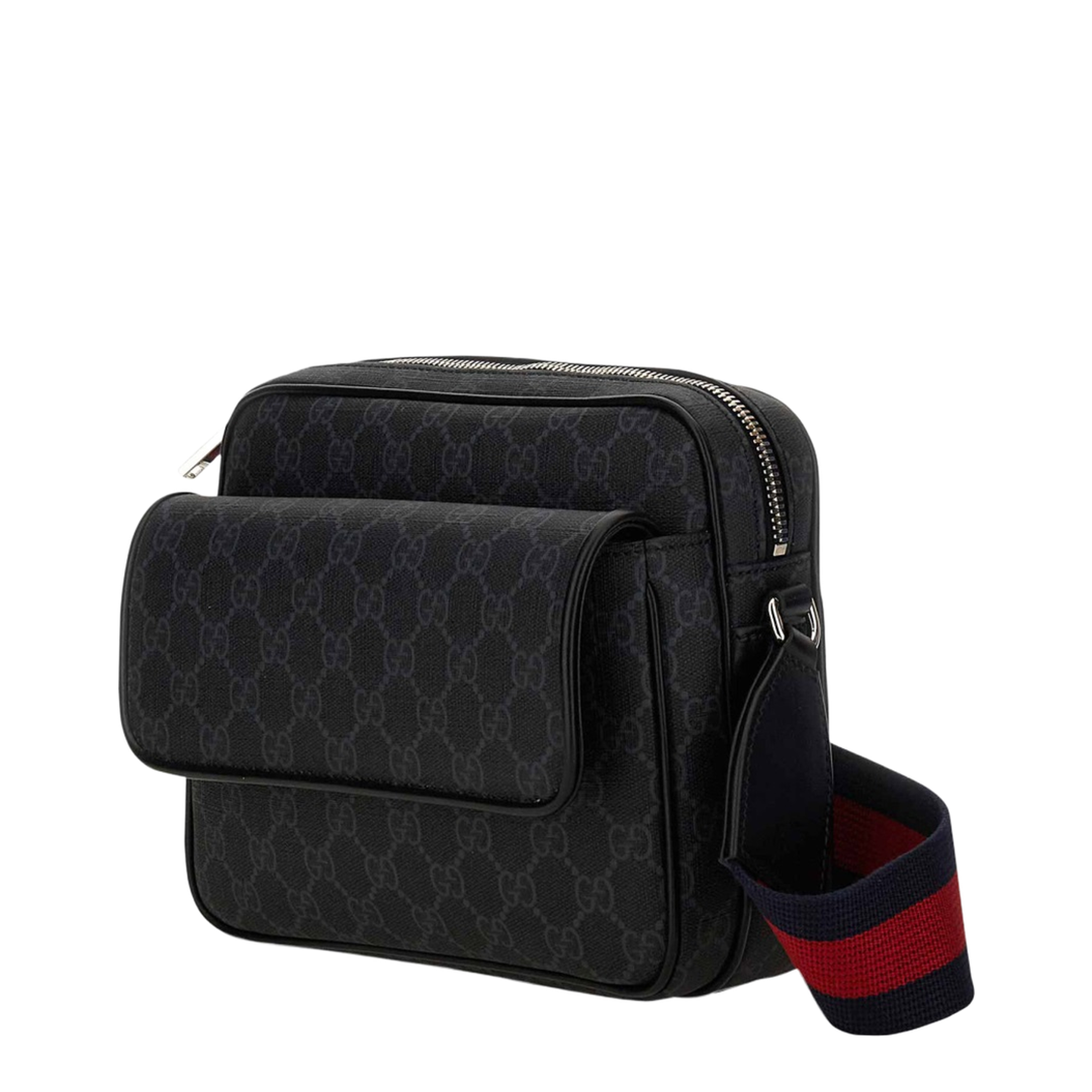 GG Black Small Leather Crossbody Bags - Black