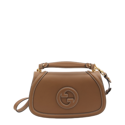 Blondie Large Leather Top Handle Bag - Tan