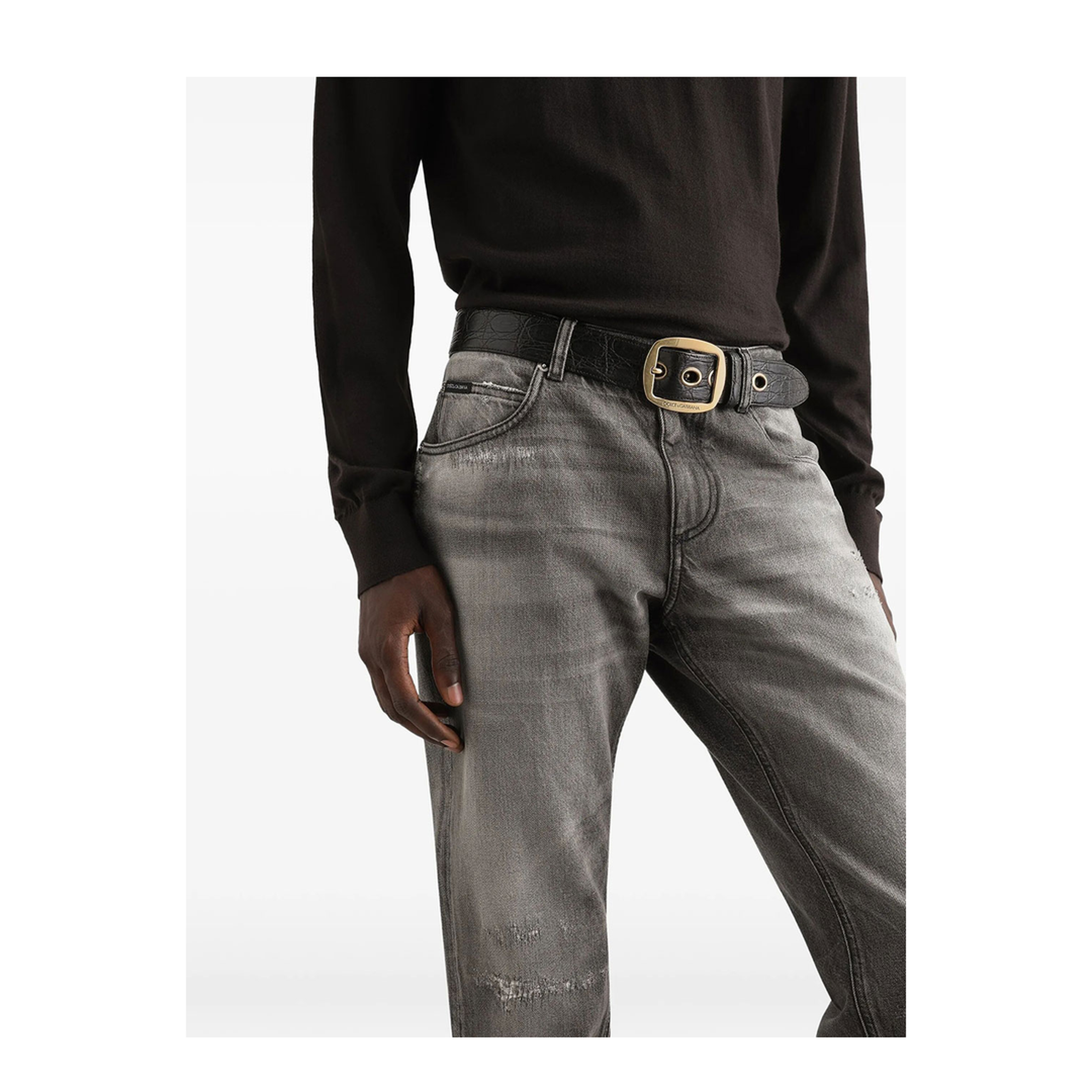 MAYFEYR - Dolce & Gabbana - Regular Fit Denim Trousers - GYJCCDG8PI7