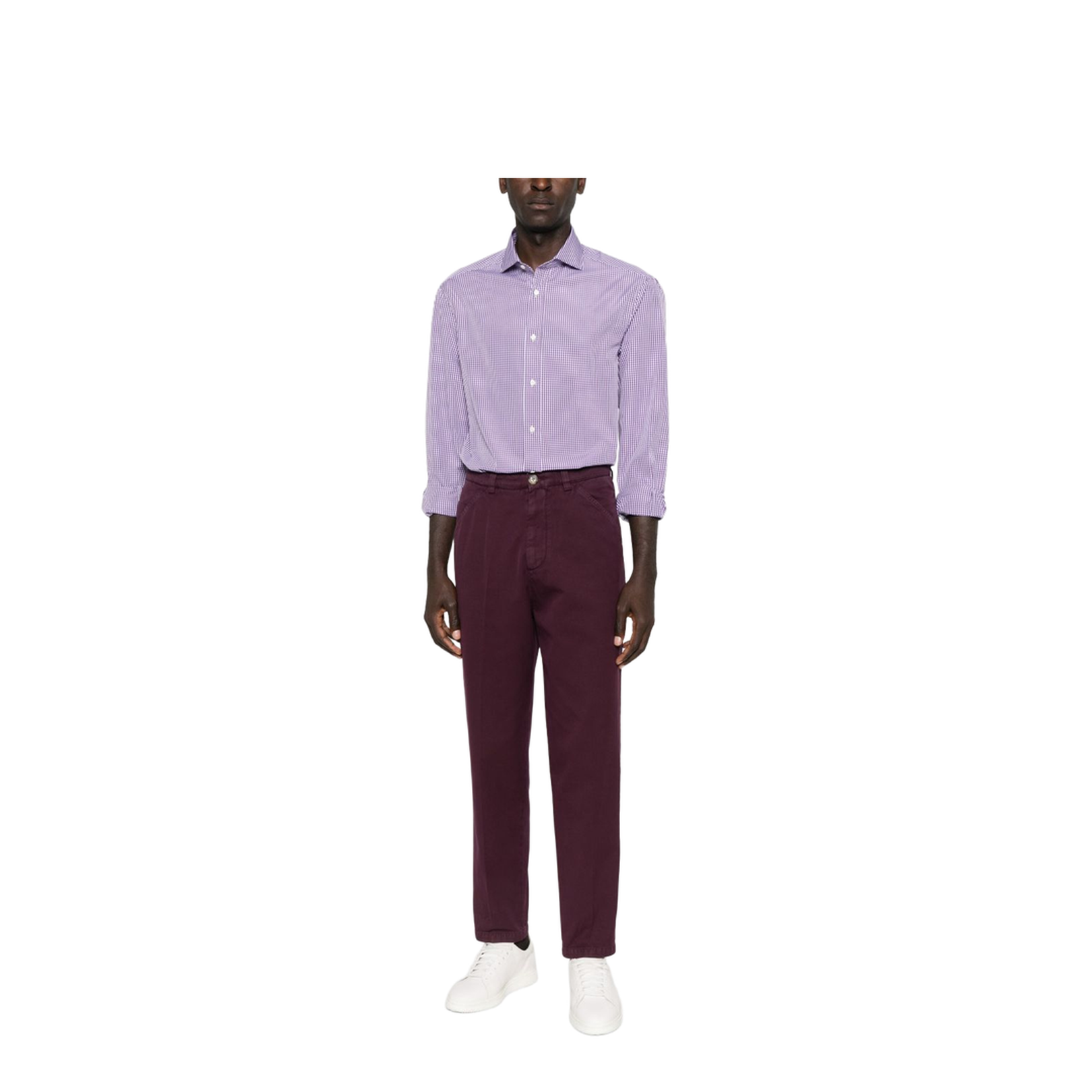 Cotton Trousers - Purple